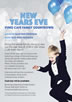 The Vines Resort Cafe - New Years Eve Vines Cafe Family Countdown Poster