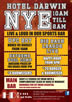 Hotel Darwin - Hotel Darwin NYE Poster