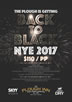 The Plough Inn - Back to Black NYE Poster