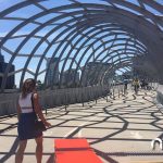 Melbourne Webb bridge over Yarra River