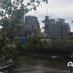 Waterslide view of Yarra River