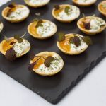 Adelaide Convention Centre - Goat Cheese, Saltbush & Orange Tarlets