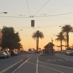 Albert Park streetscape to beach from ATTA Restaurant