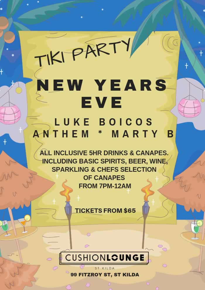 New Year's Eve Melbourne ideas for NYE party and dining