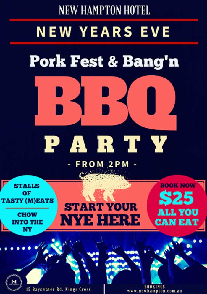 New Year's Eve Sydney party and dining ideas