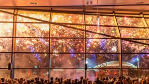 Adelaide New Year's Eve Fireworks Views from the Adelaide Convention Centre