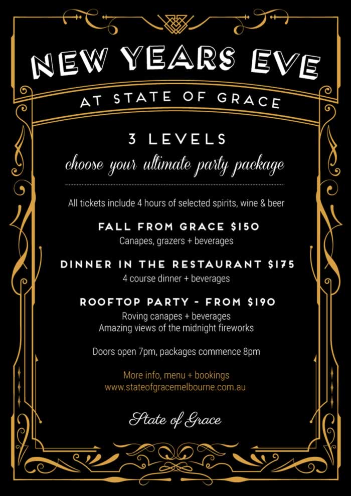 New Year&#039;s Eve Melbourne ideas for NYE party and dining