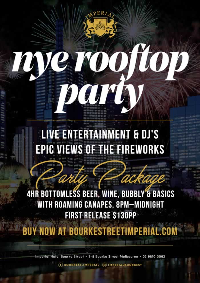 New Year's Eve Melbourne ideas for NYE party and dining