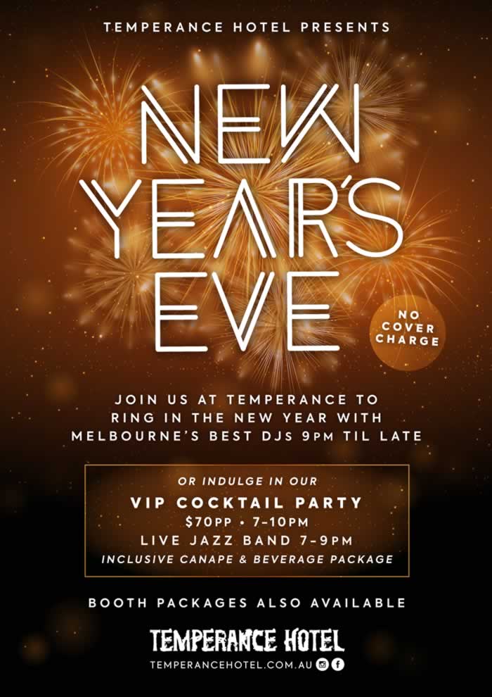 New Year&#039;s Eve Melbourne ideas for NYE party and dining
