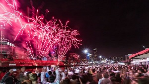 NYE Fireworks over Melbourne